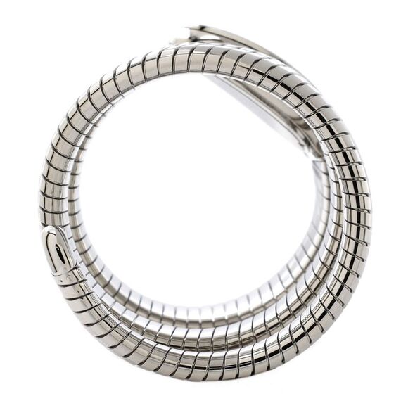 Bvlgari Serpenti Tubogas Double Spiral Quartz Watch Stainless Steel 23 - - Picture 4 of 5